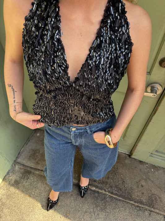 Celine Sequin Top